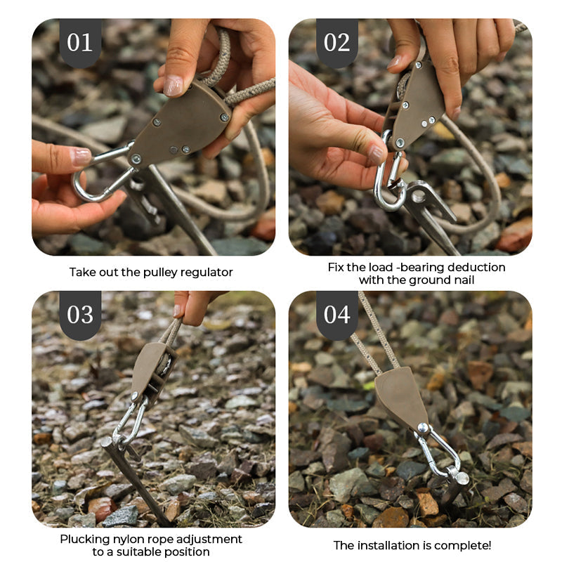 📣🔥🔥51% huge discount🏕️Portable adjustable fixed camping rope is on sale now🌳