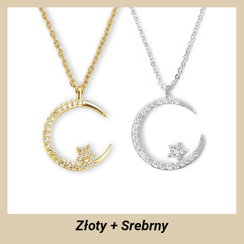 ??Bright Night: Moon Star Necklace