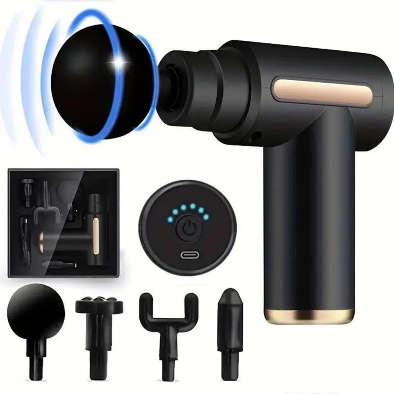 Small Gun, Big Relief! This portable mini massage gun is your on-the-go savior—zaps muscle soreness fast, fits right in your bag. Perfect for post-workout or desk breaks, grab yours today! 💪👜🔥