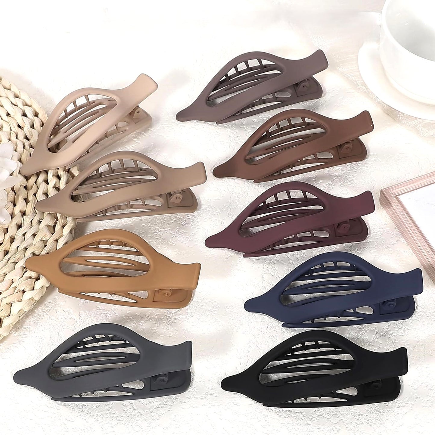 🔥🔥🔥Hot selling 9-pack 👩🦰Women's flat hair clips🤑