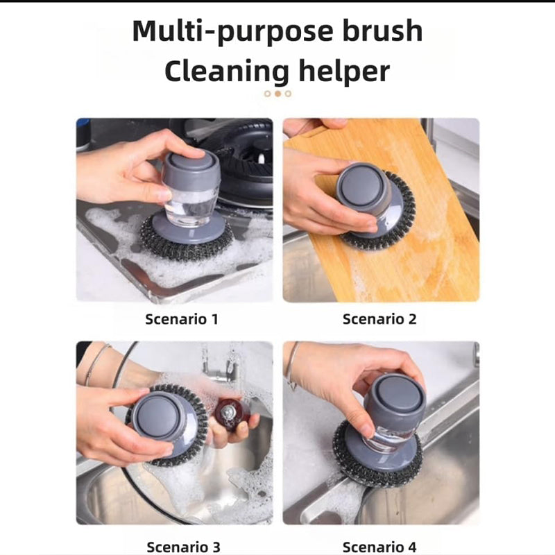 🔥🔥🔥45% off hot selling products🌸 Kitchen Soap Press Dispensing Palm Brush👍👍👍