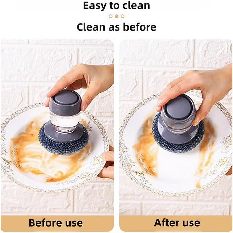 🔥🔥🔥45% off hot selling products🌸 Kitchen Soap Press Dispensing Palm Brush👍👍👍