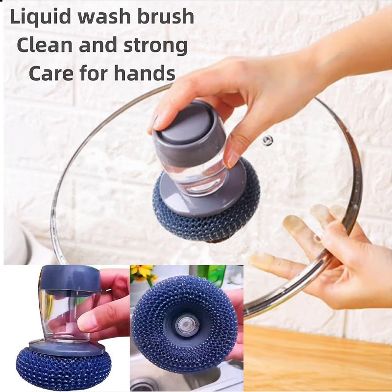 🔥🔥🔥45% off hot selling products🌸 Kitchen Soap Press Dispensing Palm Brush👍👍👍