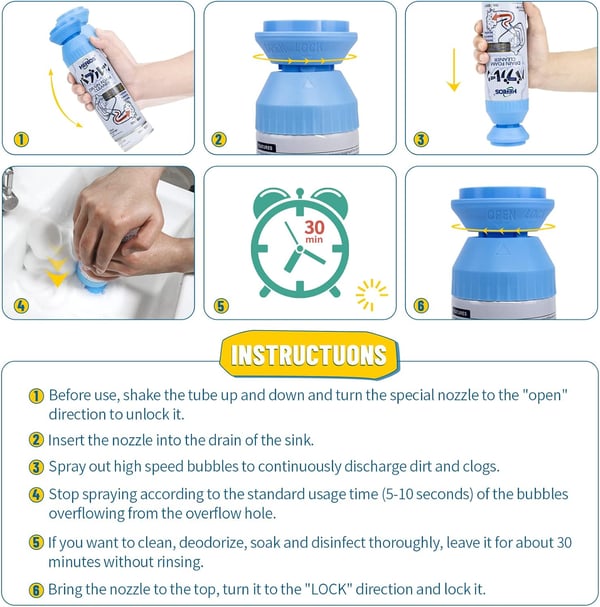 📢💥💥Now at 45% OFF 🎃Drain Foam Cleaner Japanese environmental protection patent🌿