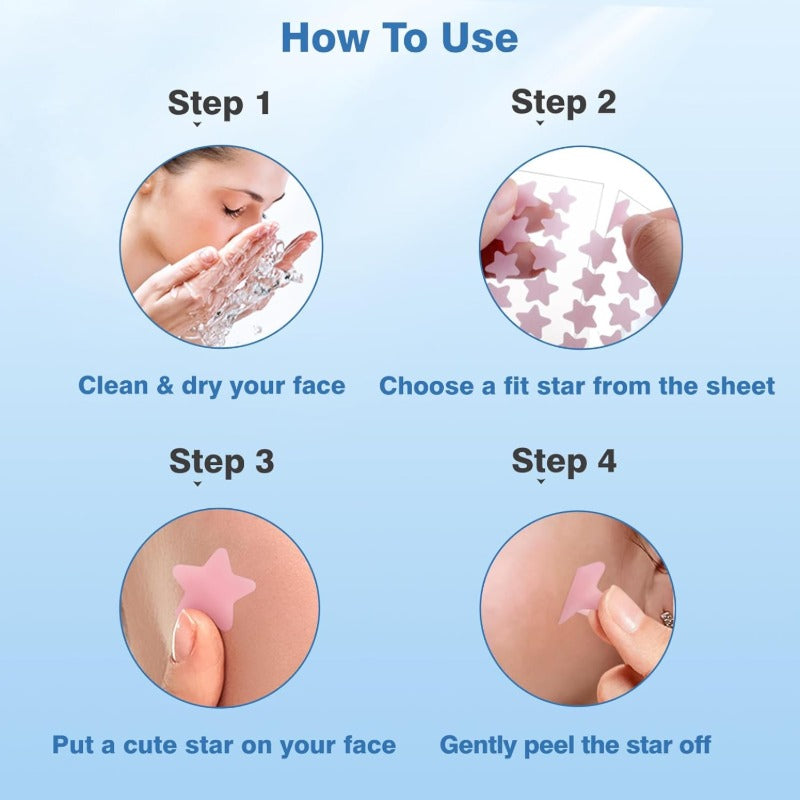 🔥🤩🔥Cute star-shaped acne patches, safe ingredients, 🥳popular among the public🥰