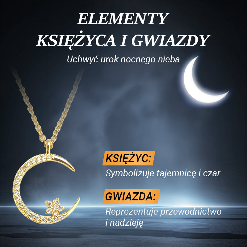 ??Bright Night: Moon Star Necklace