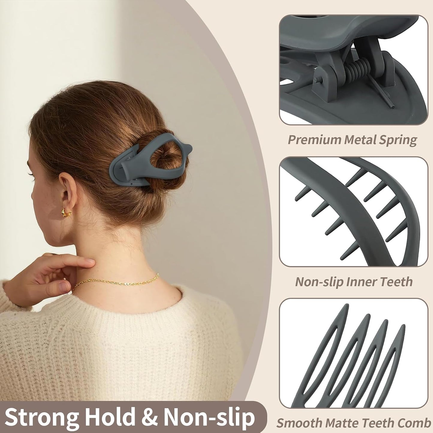 🔥🔥🔥Hot selling 9-pack 👩🦰Women's flat hair clips🤑