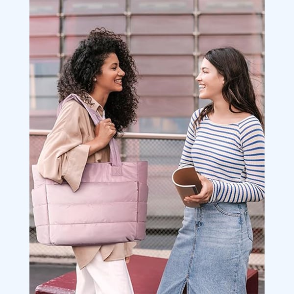 ??Lightweight Puffy Tote Bag