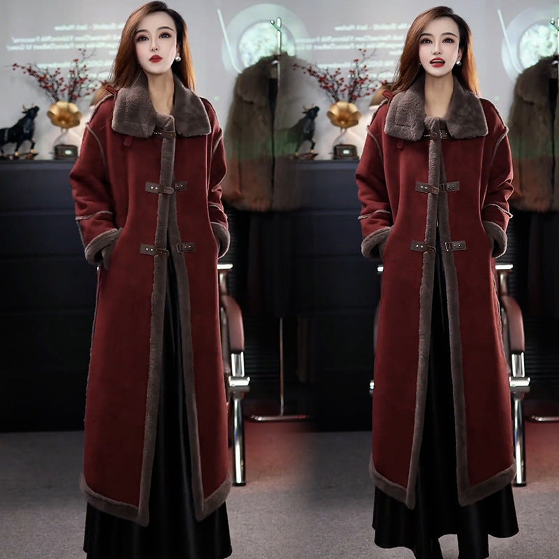 ??Winter Specials?? Stylish Plush Lined Overcoat for Women