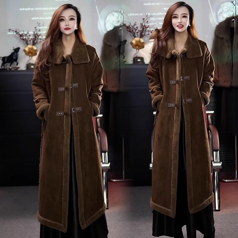 ??Winter Specials?? Stylish Plush Lined Overcoat for Women