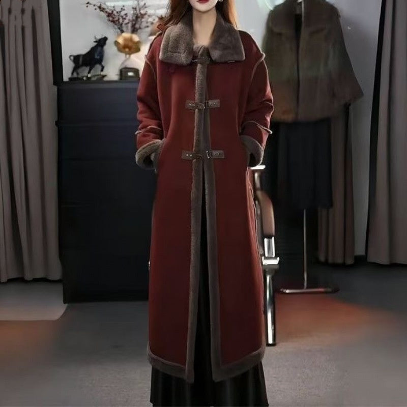 ??Winter Specials?? Stylish Plush Lined Overcoat for Women