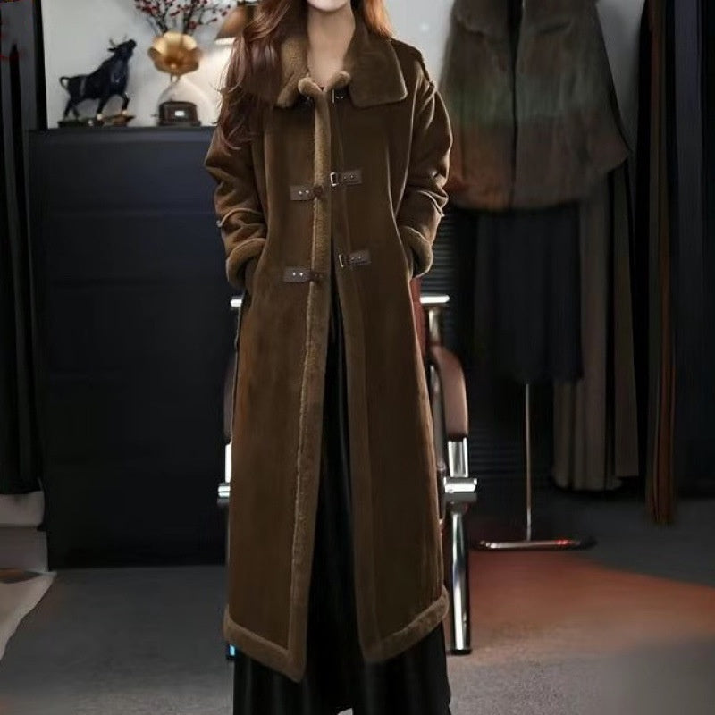 ??Winter Specials?? Stylish Plush Lined Overcoat for Women