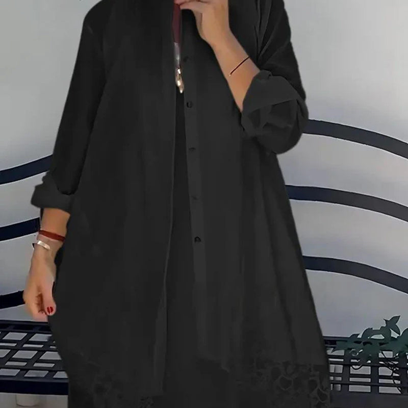 Time-limited Special Women's Sleeveless Dress&Lace Cardigan Set