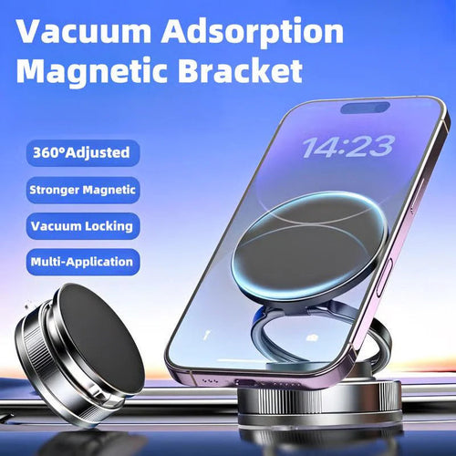 📢🔥🔥Limited 60% discount🔄️360° Adjustable Vacuum Magnetic Phone Holder📱