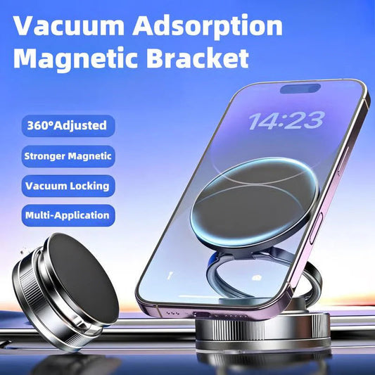 📢🔥🔥Limited 60% discount🔄️360° Adjustable Vacuum Magnetic Phone Holder📱