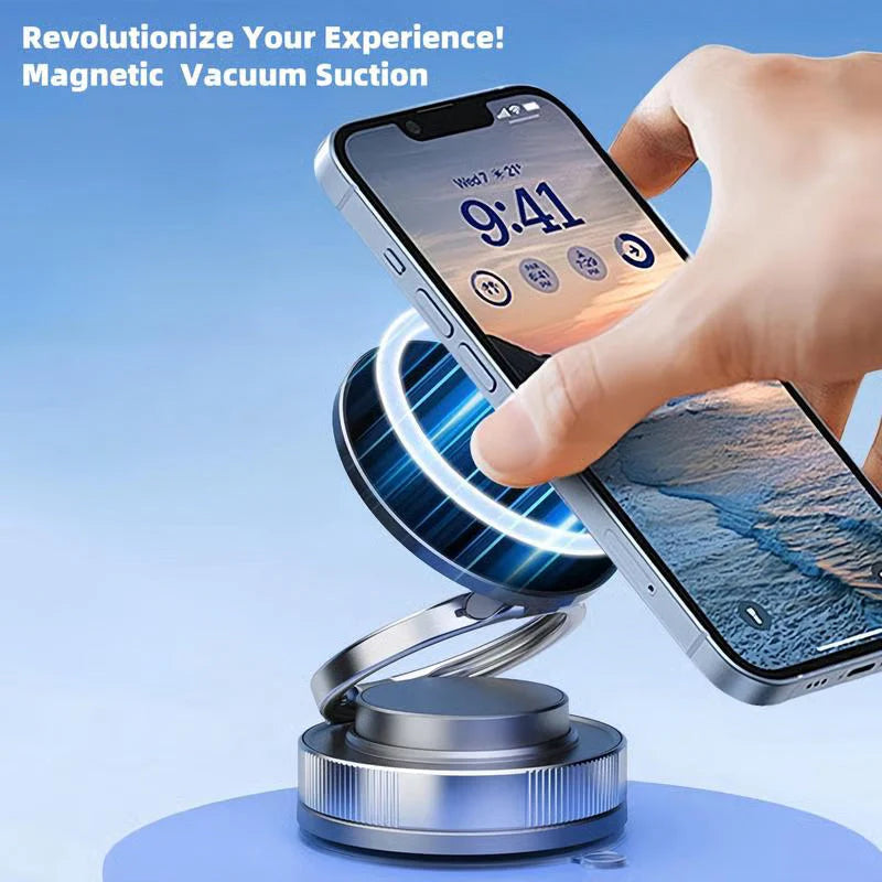 📢🔥🔥Limited 60% discount🔄️360° Adjustable Vacuum Magnetic Phone Holder📱