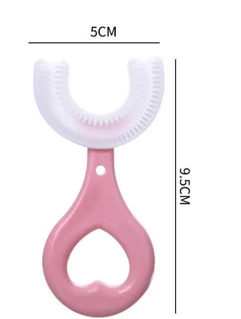 💥💥💥Last 5 hours discount👧🪥👦 All Rounded Children U-Shape Toothbrush