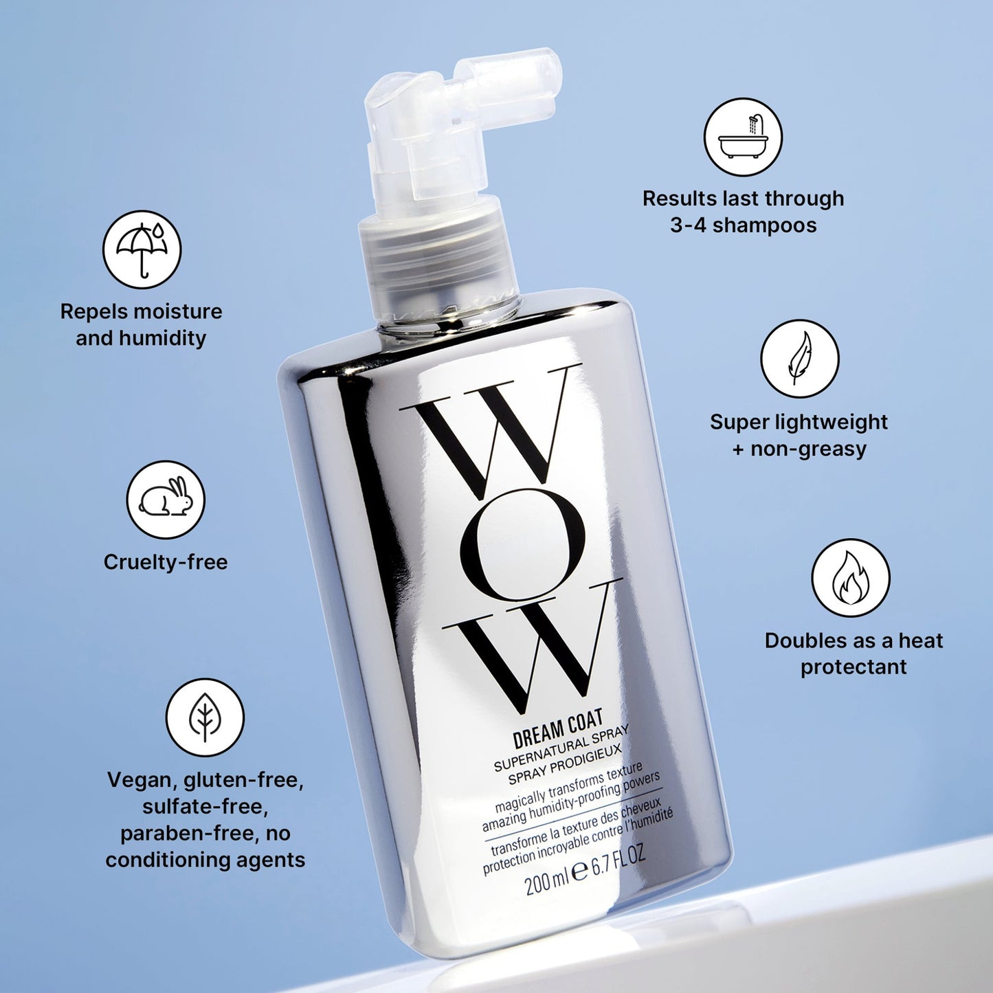 Final 3 Hours: 50% OFF🔥Dream Coat Supernatural Spray – Keep Your Hair Frizz-Free and Shiny No Matter the Weather with Award-Winning Anti-Humidity