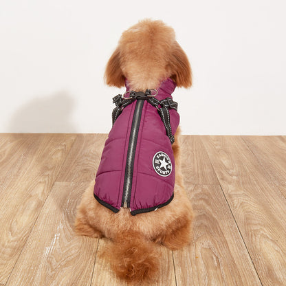 🐕Waterproof Winter Dog Jacket with Built-in Harness