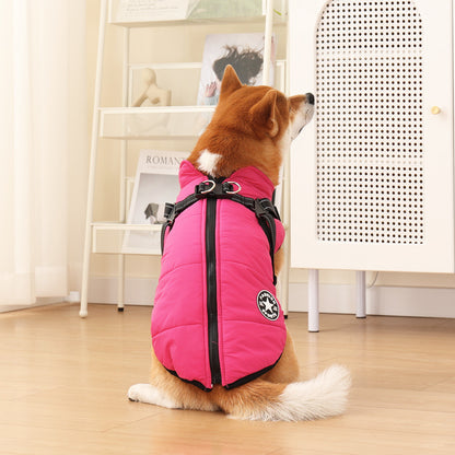 🐕Waterproof Winter Dog Jacket with Built-in Harness