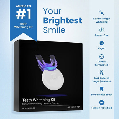 HOT SALE 48% OFF🔥Teeth Whitening Kit | 7-Minute Brilliance! Safely Remove 95%+ Stains, Even 12 - Year - Old Ones!