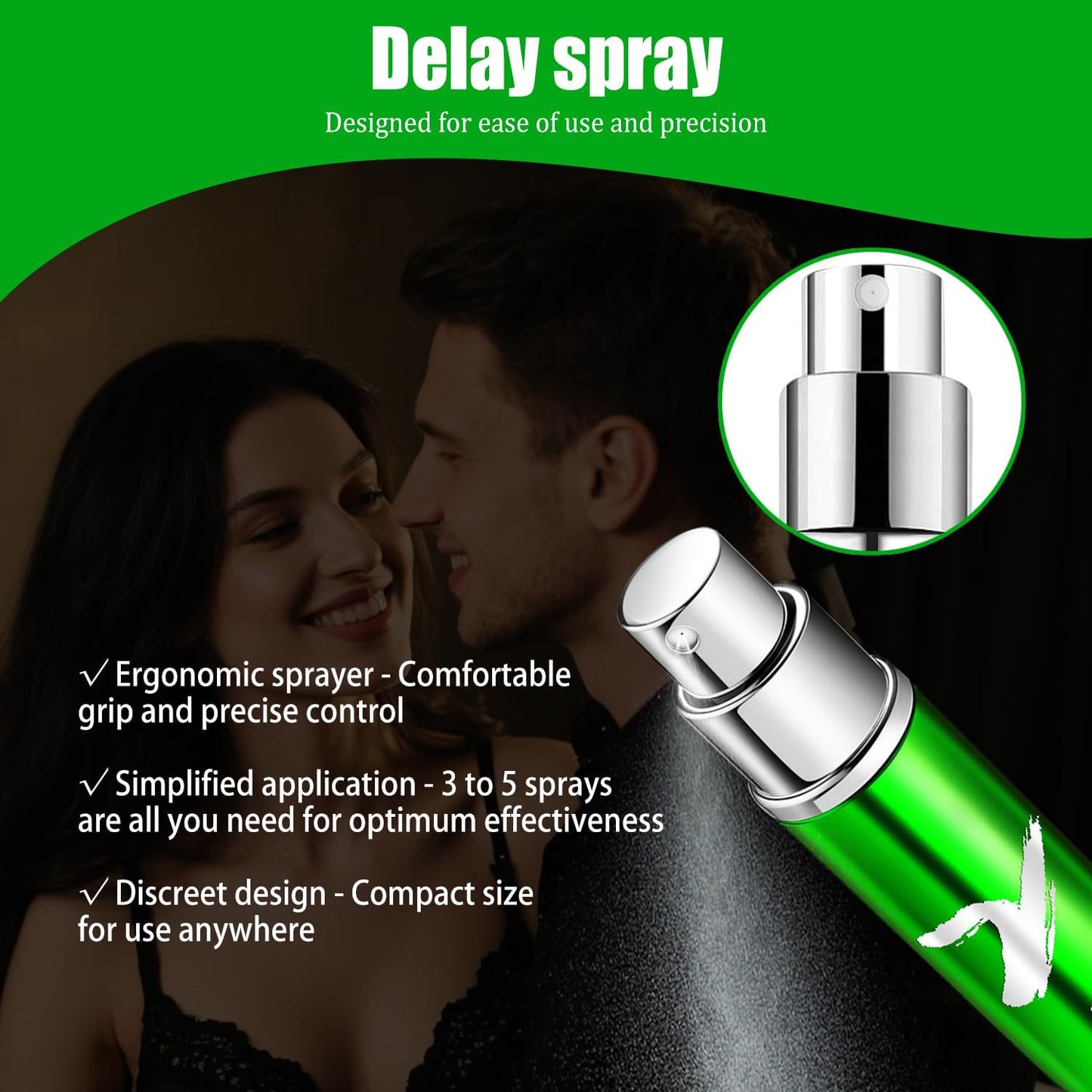 Final 3 Hours: 60% OFF🔥Longer, Better Intimacy—Natural, Safe, & Refreshingly Effective Delay Spray