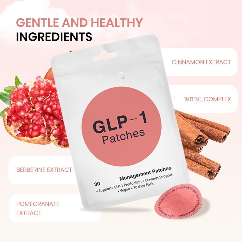 HOT SALE 50% OFF🔥Vegan GLP - 1 Patches: 1 - 3 Months of Plant - Based Wellness - Easy to Use & Remove, Fuel Your Active Life