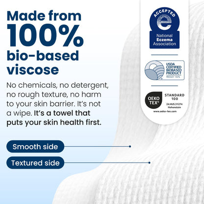 HOT SALE 50% OFF🔥50 Sterile Towels Clinically Proven to Reduce Redness, 100% Vegan & Cruelty-Free，FSC Certified Fibers.