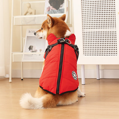 🐕Waterproof Winter Dog Jacket with Built-in Harness