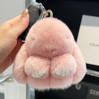Handgemachte weiche Bunny PomPom-Anhänger
