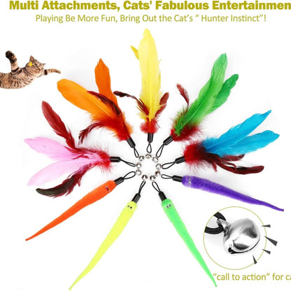 📣♨️🐱Best Seller❗ Feather Interactive Cat Toy🐱