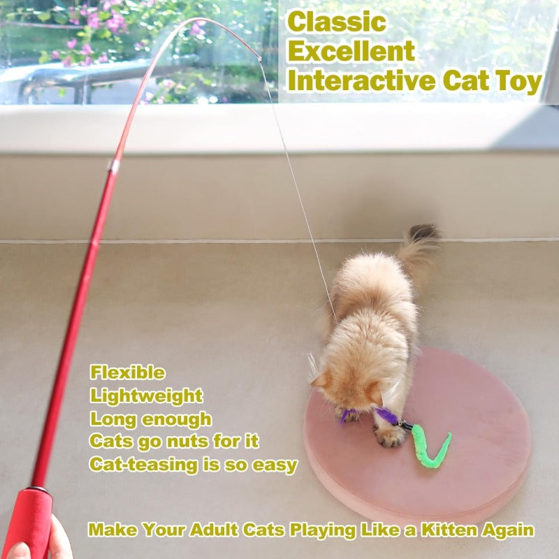 📣♨️🐱Best Seller❗ Feather Interactive Cat Toy🐱