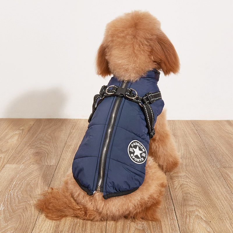 🐕Waterproof Winter Dog Jacket with Built-in Harness