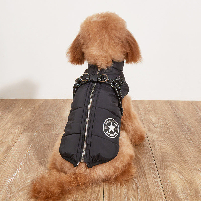 🐕Waterproof Winter Dog Jacket with Built-in Harness