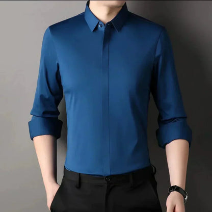 ??Men's Wrinkle-Free Button-Down Shirt