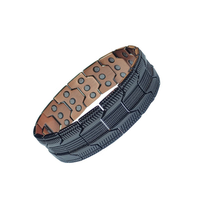 Men’s Must-Have Accessory! 3-pack magnetic copper bracelets—99.99% pure copper, 3500 Gauss magnets for daily use. Adjustable to your fit, adds a sharp touch to any outfit. Get yours fast! 🧲👔💨