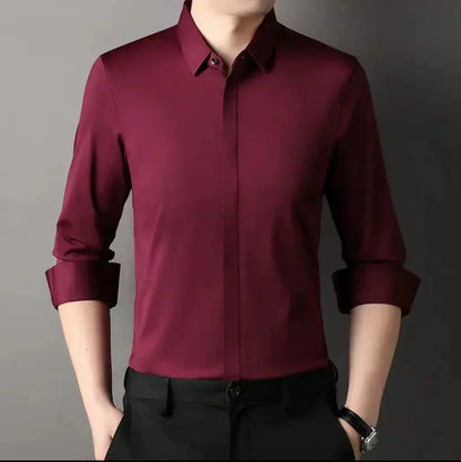 ??Men's Wrinkle-Free Button-Down Shirt