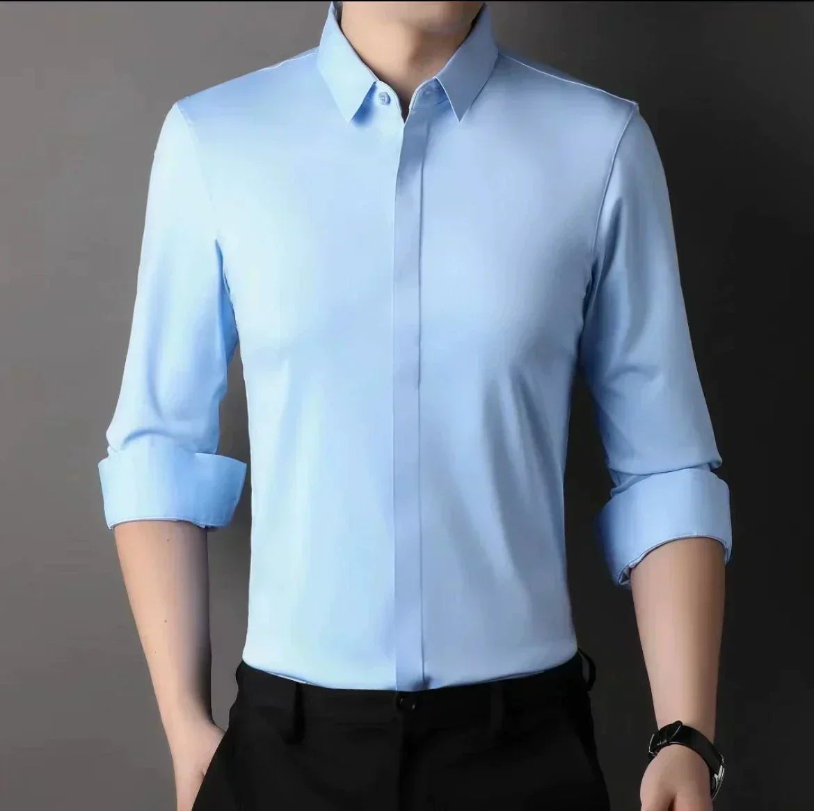 ??Men's Wrinkle-Free Button-Down Shirt
