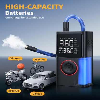 No More Road Emergencies! This portable tire inflator (with a BIG battery!) is your lifesaver—wireless digital display shows pressure instantly, works for cars AND inflatables. Grab yours NOW, don’t get stuck! 🚗🔋💨