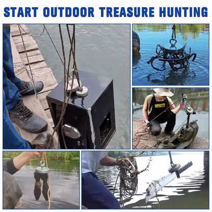 🧲Fishing Magnet: 260LBS Super Strong Neodymium Magnet for Epic Treasure Hunting 🧐
