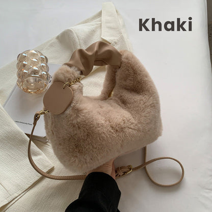 Best Gift For Her - New Fashion Trend Multifunctional Skin-Friendly Faux Fur Bag