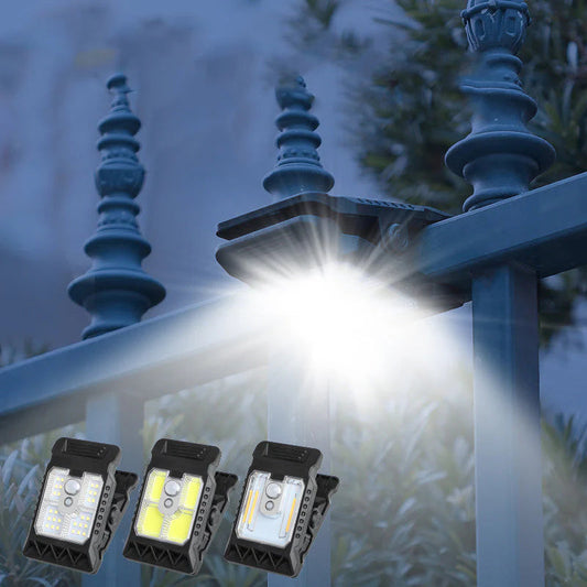 🌿 Solar clip light with motion sensor – 🔥Buy 2 now, get 1 free! Perfect for gardens, balconies, and patios! 🏡✨